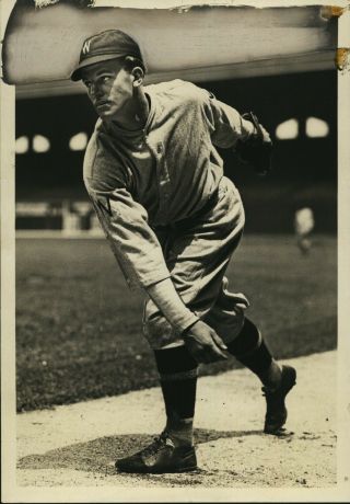 1931 Press Photo Walter Masters Of The Washington Senators Pitching Pose