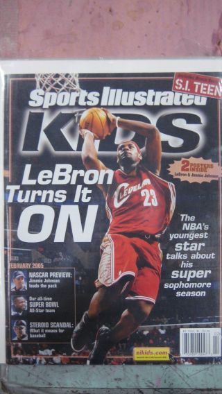 February 2005 Lebron James Cleveland Cavs Sports Illustrated For Kids No Label