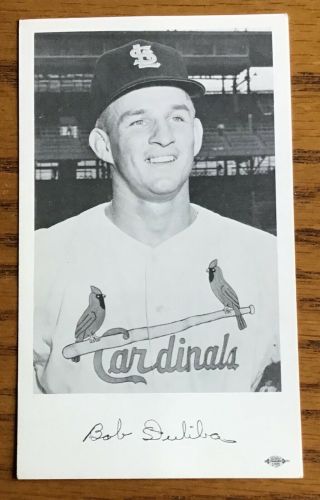 Bob Duliba St.  Louis Cardinals Team Issue Postcard.