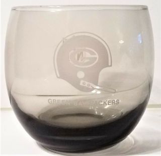 Green Bay Packers Smoked Shell Oil Glasses 1970 