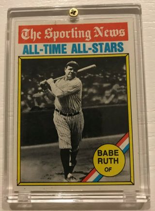 1976 Topps Babe Ruth The Sporting News All - Time All - Stars 345
