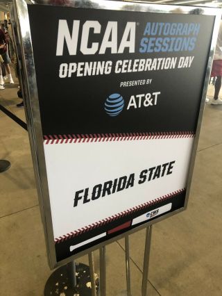 2019 Florida State Seminoles Signed Autograph CWS Baseball College World Series 7