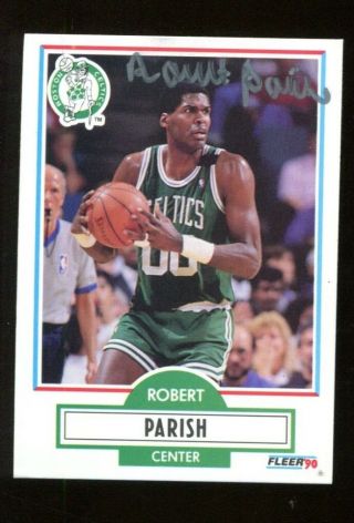 Robert Parish Signed 1991 Upper Deck 72 Autographed Celtics 36055