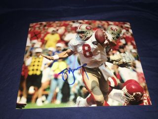 Steve Young Signed 8x10 Photo San Francisco 49ers
