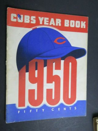 Ebab  Chicago Cubs - 1950 Baseball Program Book