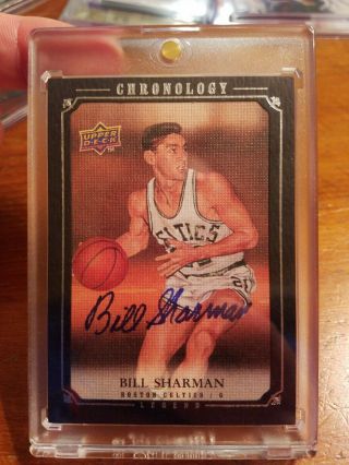 Bill Sharman 2007 - 08 Upper Deck Chronology Autograph Boston Celtics Auto /99 Hof