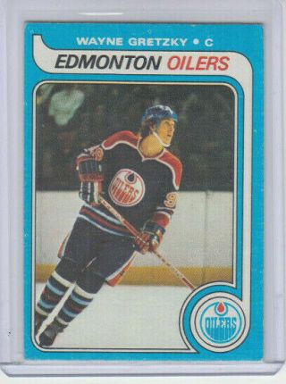 1979 - 80 Topps 18 Wayne Gretzky Rookie Card Rc Sharp Hall Of Fame Oilers/kings