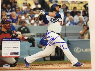 Max Muncy Dodgers Star Signed Autographed 11x14 Photo Psa / Dna 8a46184