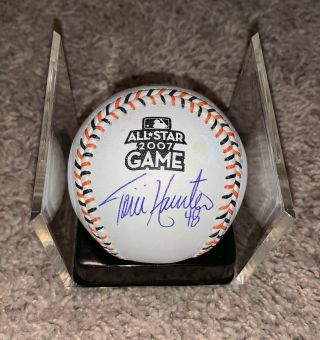 Minnesota Twins Torii Hunter Signed Autographed 2007 Mlb All - Star Baseball