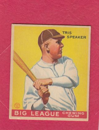 1934 World Wide Gum V354 Goudey Big League 29 Tris Speaker