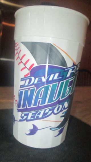 Tampa Bay Devil Rays 1998 Inagural Season Logo Baseball Cup @tropicana