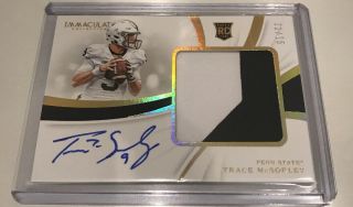 2019 Immaculate Collegiate Trace Mcsorley Gold Patch Auto Rpa 11/25 Penn State