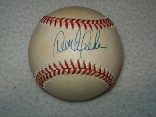 Unknown Player? Signed Autographed Al Gene Budig Baseball 3