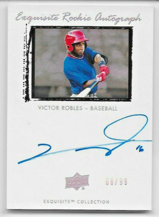 2019 19 Ud Goodwin Champions Victor Robles Exquisite Rookie Auto Signature 68/99