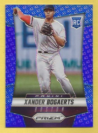 Xander Bogaerts 2014 Panini Prizm Prizms Blue 42 Rookie 172 Red Sox D 32/42