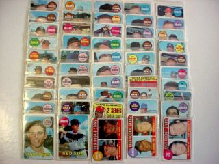 Sell Out (50) Different 1969 Topps Baseball Cards - Vg/vg,