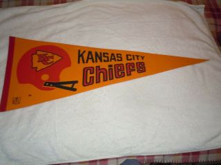 Vintage Nfl Kansas City Chiefs Pennant In