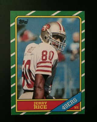 1986 Topps Jerry Rice Rookie 161 - San Francisco 49 