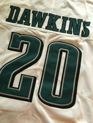 Brian Dawkins White Stitched Philadelphia Eagles Jersey 20 Men 