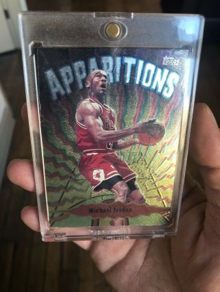 Michael Jordan 1998 - 99 Topps Apparitions A15 Chicago Bulls