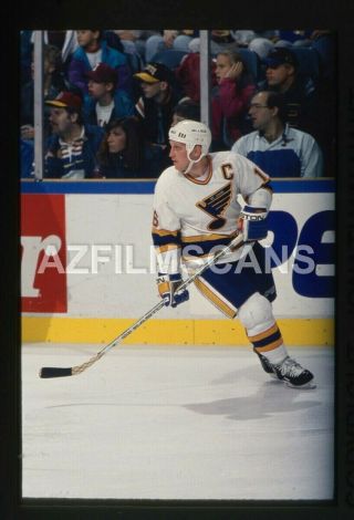 Brett Hull St Louis Blues Nhl Hockey 35mm Color Slide (file - 00538)