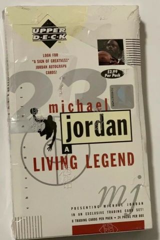 1998 - 99 Upper Deck Michael Jordan A Living Legend Basketball Box Factory