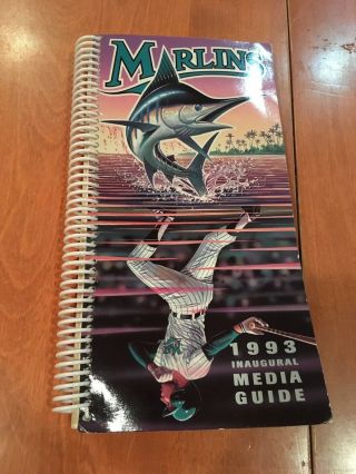1993 Mlb Florida Marlins Team Media Guide 