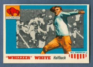 1955 Topps Football All - American Whizzer White 21 Colorado Verygood