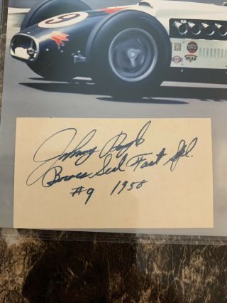 Authentic Vintage Autographed Johnny Boyd Signature