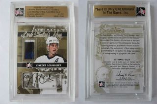 2011 - 12 Itg Ultimate Vincent Lecavalier 1/1 Lord Stanley 
