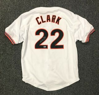 Will Clark 22 Signed San Francisco Giants Jersey Auto Sz Xl Beckett Bas