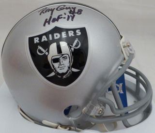 Ray Guy Autographed Signed Oakland Raiders Mini Helmet " Hof 14 " Beckett 131346