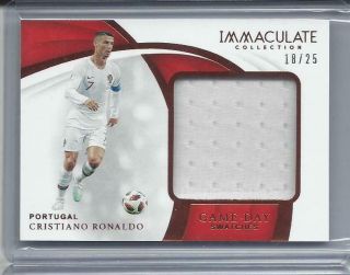 2018 - 19 Immaculate Cristiano Ronaldo Game - Day Swatches Patch 
