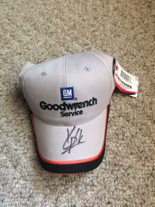 Kevin Harvick Goodwrench Service Signed Racing Hat Autographed With Tag