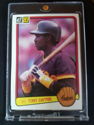 1983 Donruss Tony Gwynn Rc Rookie San Diego Padres Mlb