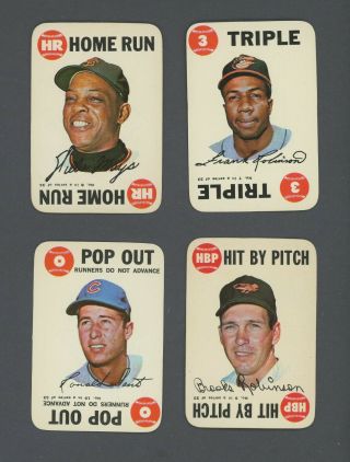 1968 Topps Game Baseball Complete Set (33) w/ Mantle Clemente Aaron Mays Santo 3