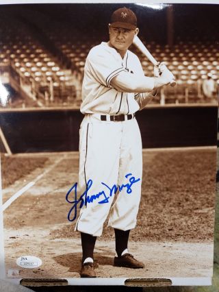 Johnny Mize Stl Cardinals,  Sf Giants,  Ny Yankees Signed 8x10 Photo With