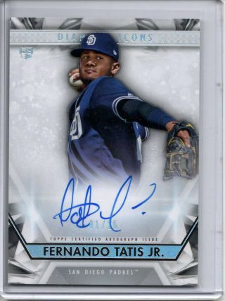 Fernando Tatis Jr.  Auto Rc /25 2019 Topps Diamond Icons Autograph Sp Padres 1/1