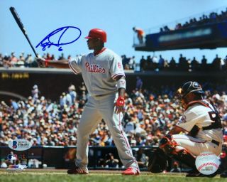 Ryan Howard Signed 8x10 Philadelphia Phillies Photo Bas