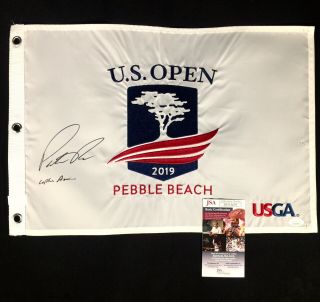 Patrick Reed Signed 2019 Us Open At Pebble Beach Golf Flag - U.  S.  Jsa Dd31659