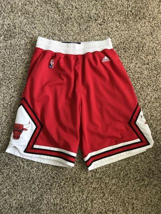 Chicago Bulls Adidas Swingman Shorts Red Size M
