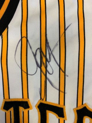 Autographed Joy Enriquez Celebrity All - Star Game Pittsburgh Pirates Jersey 2