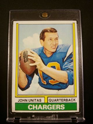 1974 Topps John Johnny Unitas Baltimore Colts Nfl 150