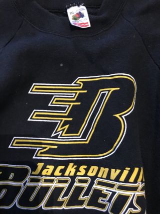 Vintage Jacksonville Bullets Crew Neck Sweatshirt XXL Sunshine Hockey League SHL 3