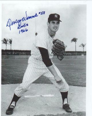 York Yankees Signed Dooley Womack 58 Rookie 1966