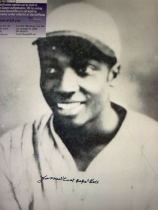James “cool Papa” Bell Hofer Negro League Autographed 8x10 Photo Jsa