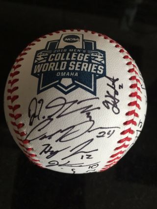 2019 Mississippi State Bulldogs Signed College World Series Cws Game Ball