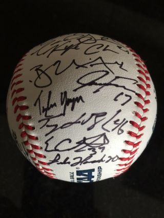 2019 Mississippi State Bulldogs Signed College World Series CWS Game Ball 2