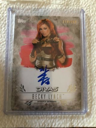 2016 Topps Wwe Undisputed Becky Lynch Auto 119/299 The Man