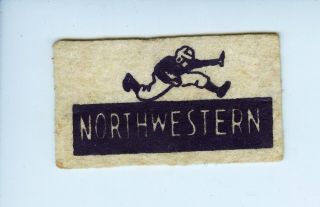 1940s - 1950 Northwestern American Nut Chocolate College Football Mini Pennant
